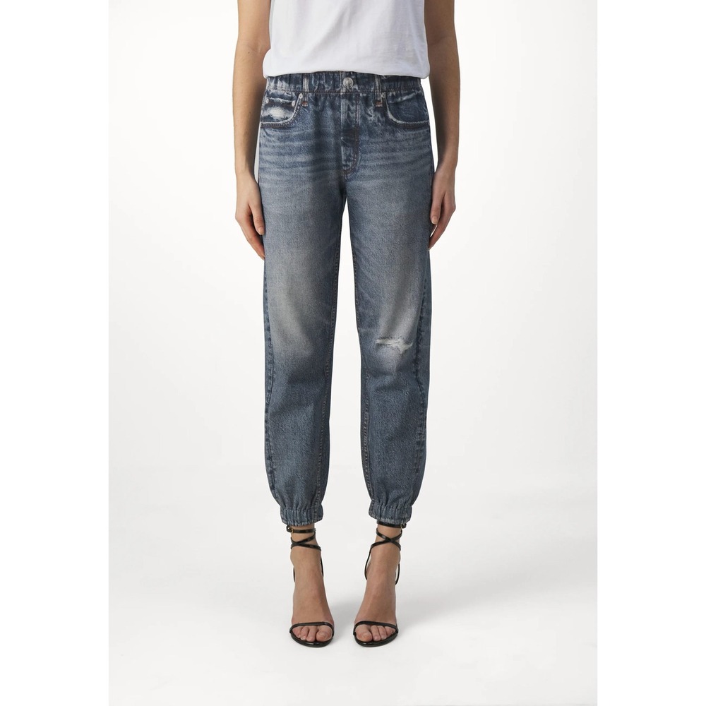Rag & Bone Miramar Jogger Jeans Mid Rise Denim Blue Womens Size XS